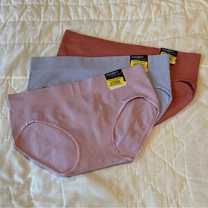 Modern Movement Hipster Panties  - Pink, Blue, Coral (3-Pack)